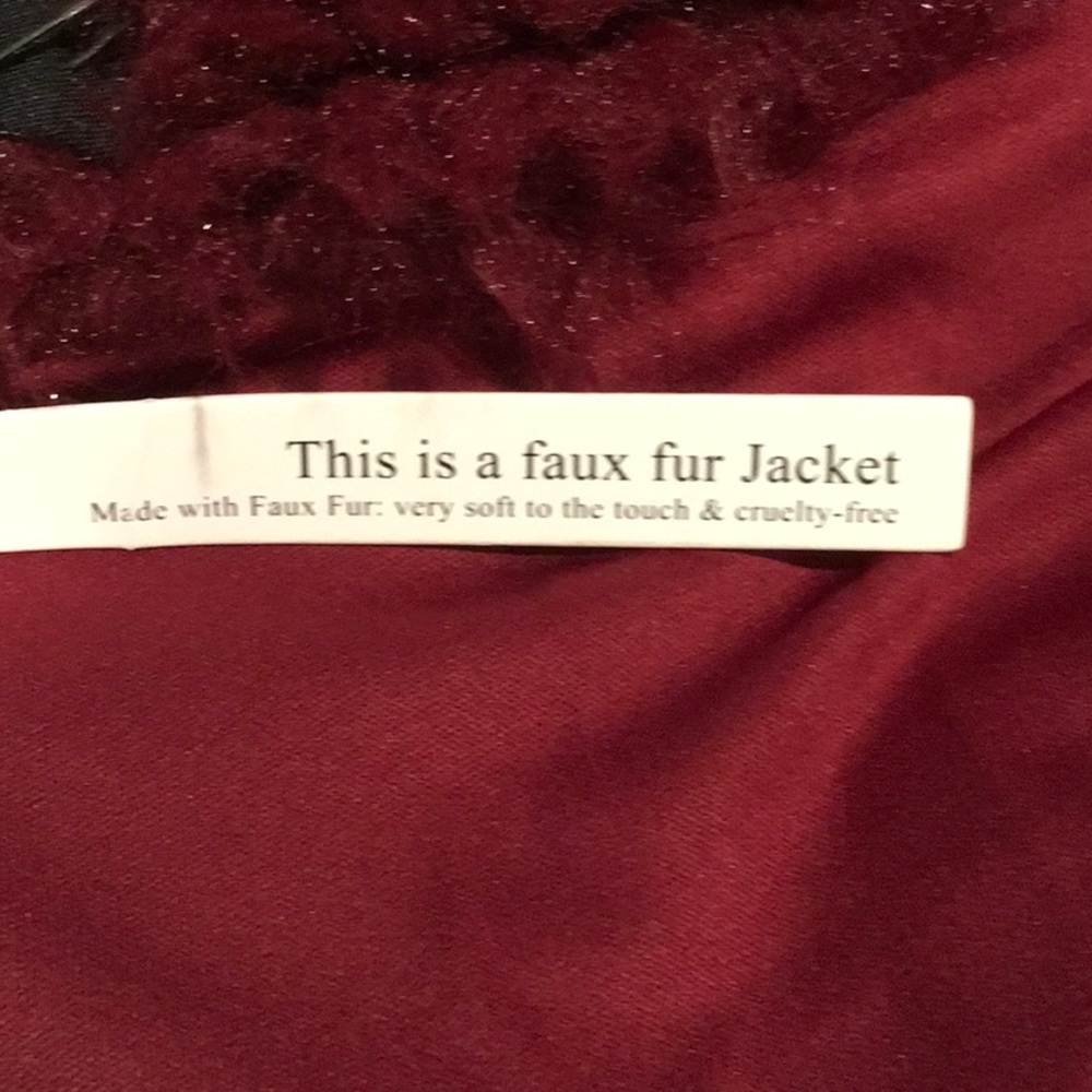 Red Wine Faux llama Fur Coat. ❤️🔥 Last small!! - Picture 6 of 6